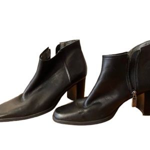 Women's Black Ankle Boots by Enzo Angiolini